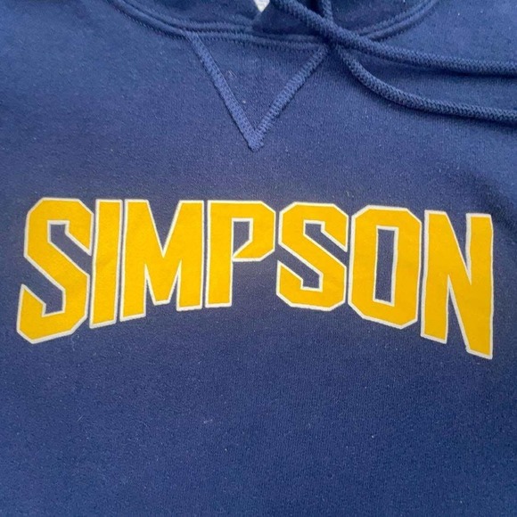 Russell Athletic Simpson College Hoodie Sweatshirt Pullover - XXL - Picture 5 of 10